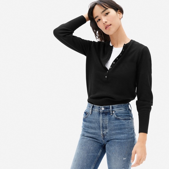 Everlane Black Crew Neck Sweater - Picture 3 of 5